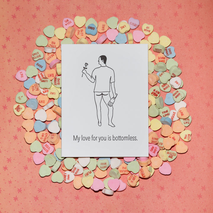 Bottomless Funny Love Card