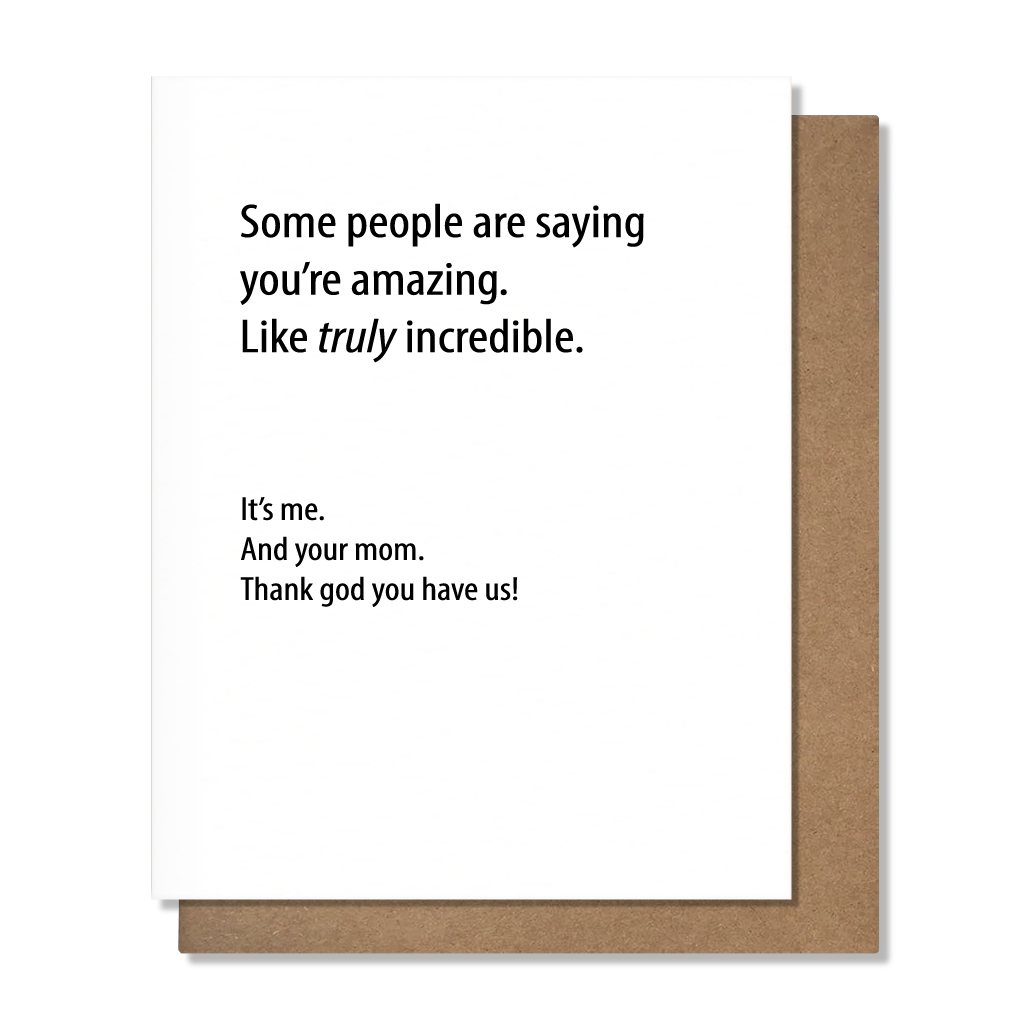 And Your Mom Card