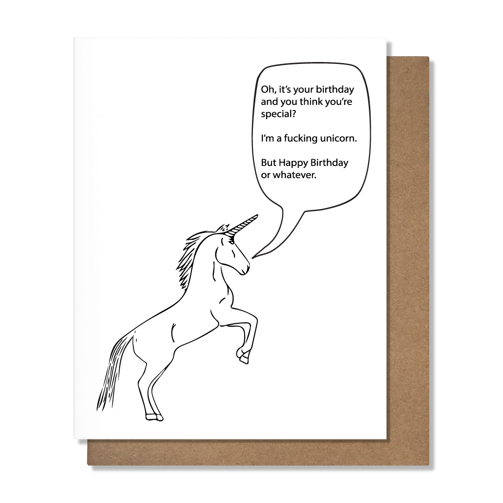 Unicorn Birthday Card