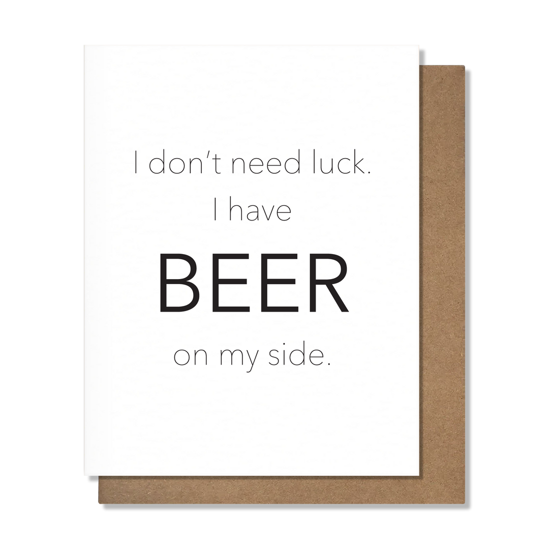 Beer Luck Greeting Card