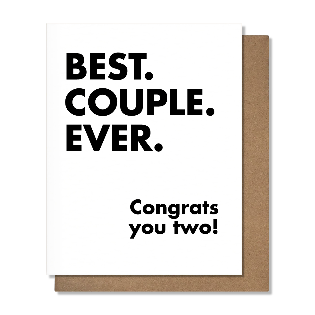 Best Couple Ever Wedding Card