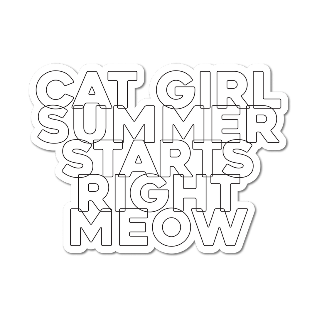 Cat Girl Sticker