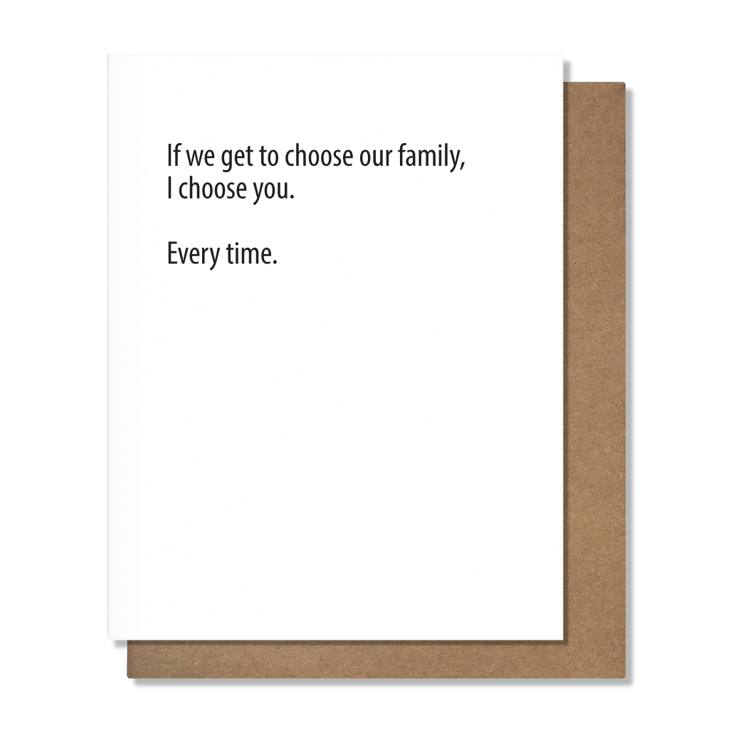 Choose You Love Card