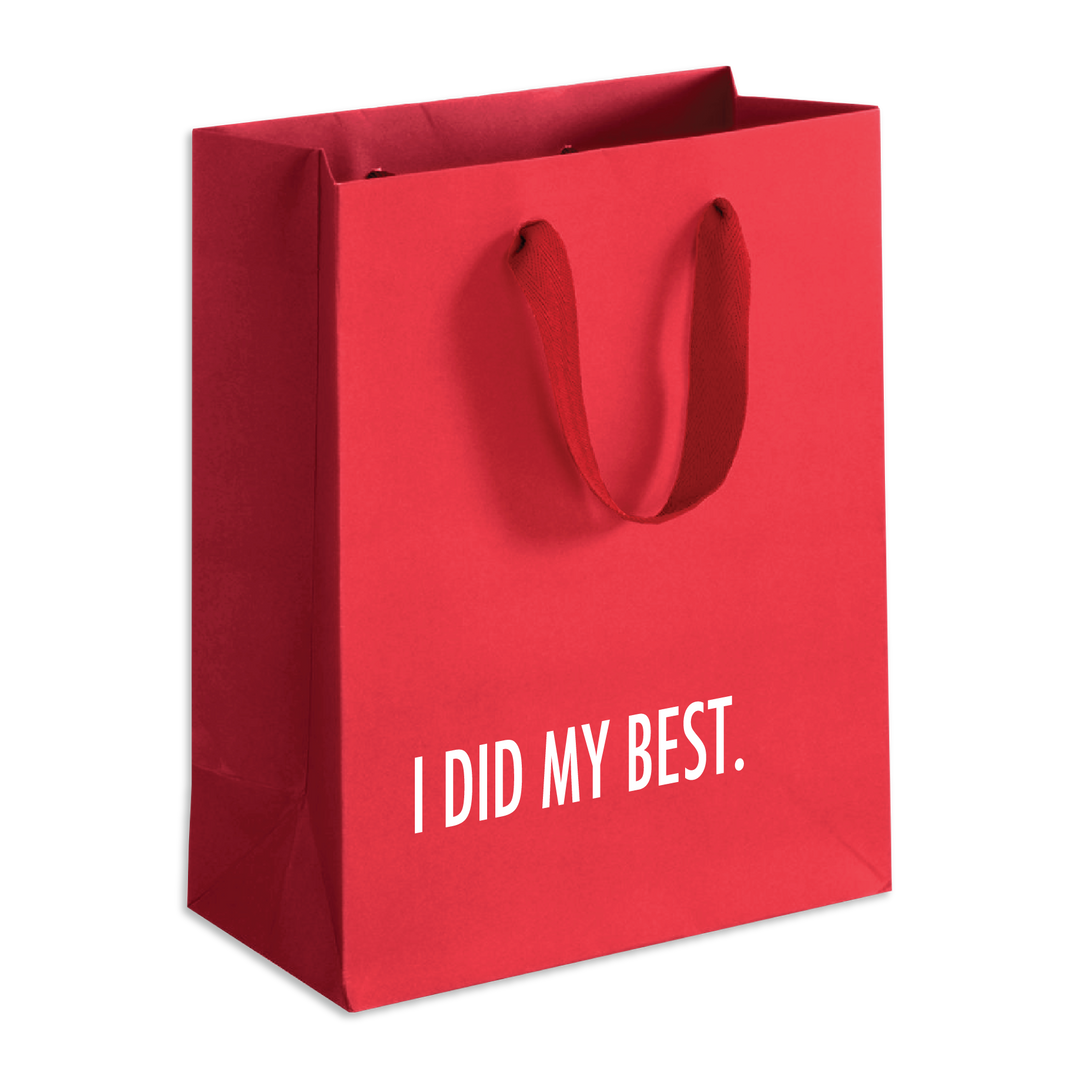 Did My Best ( Red) Gift Bag