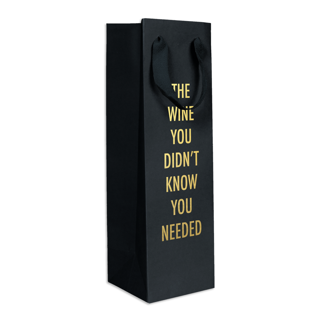 Didn't Know Wine Bag (Black)