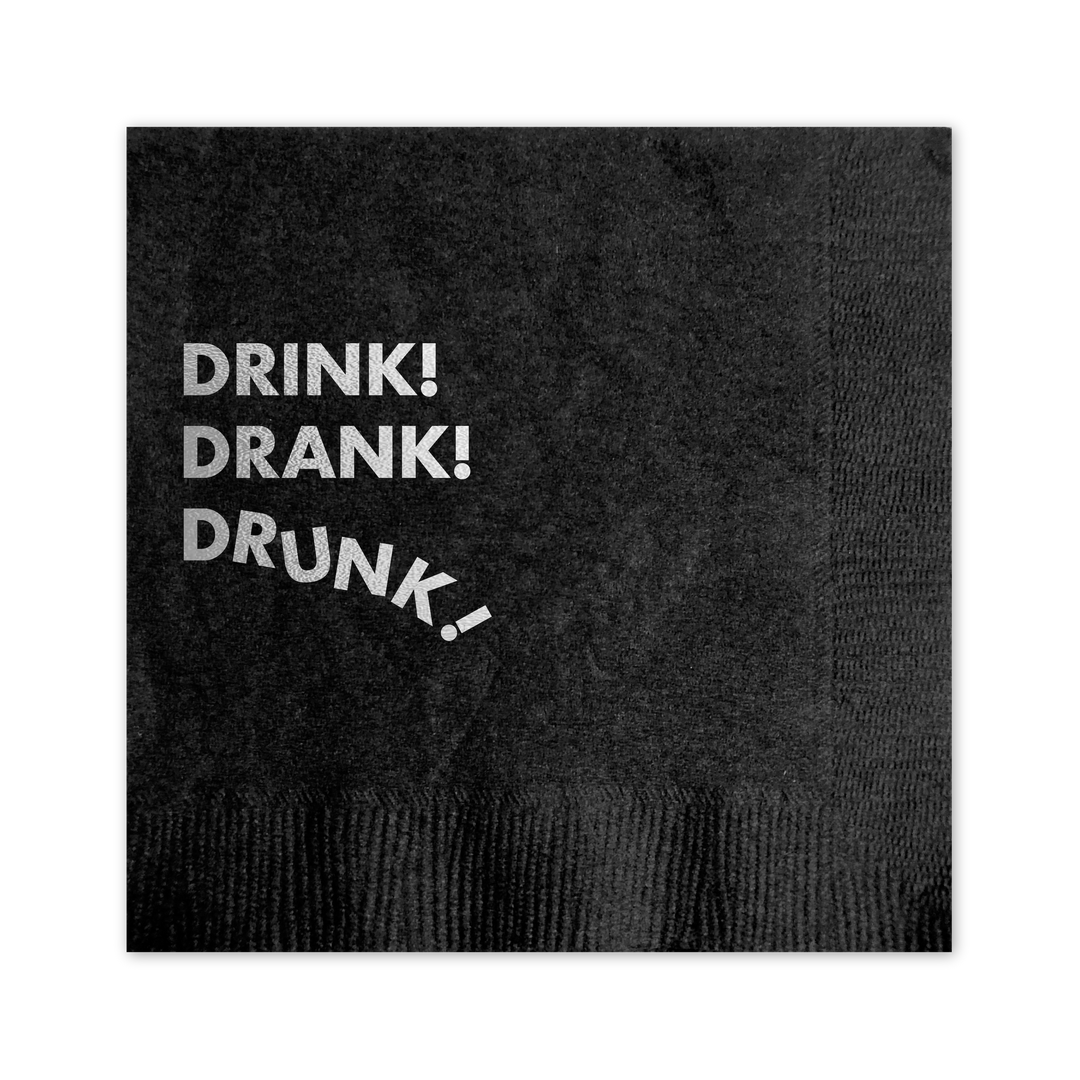 Drink, Drank Cocktail Napkin