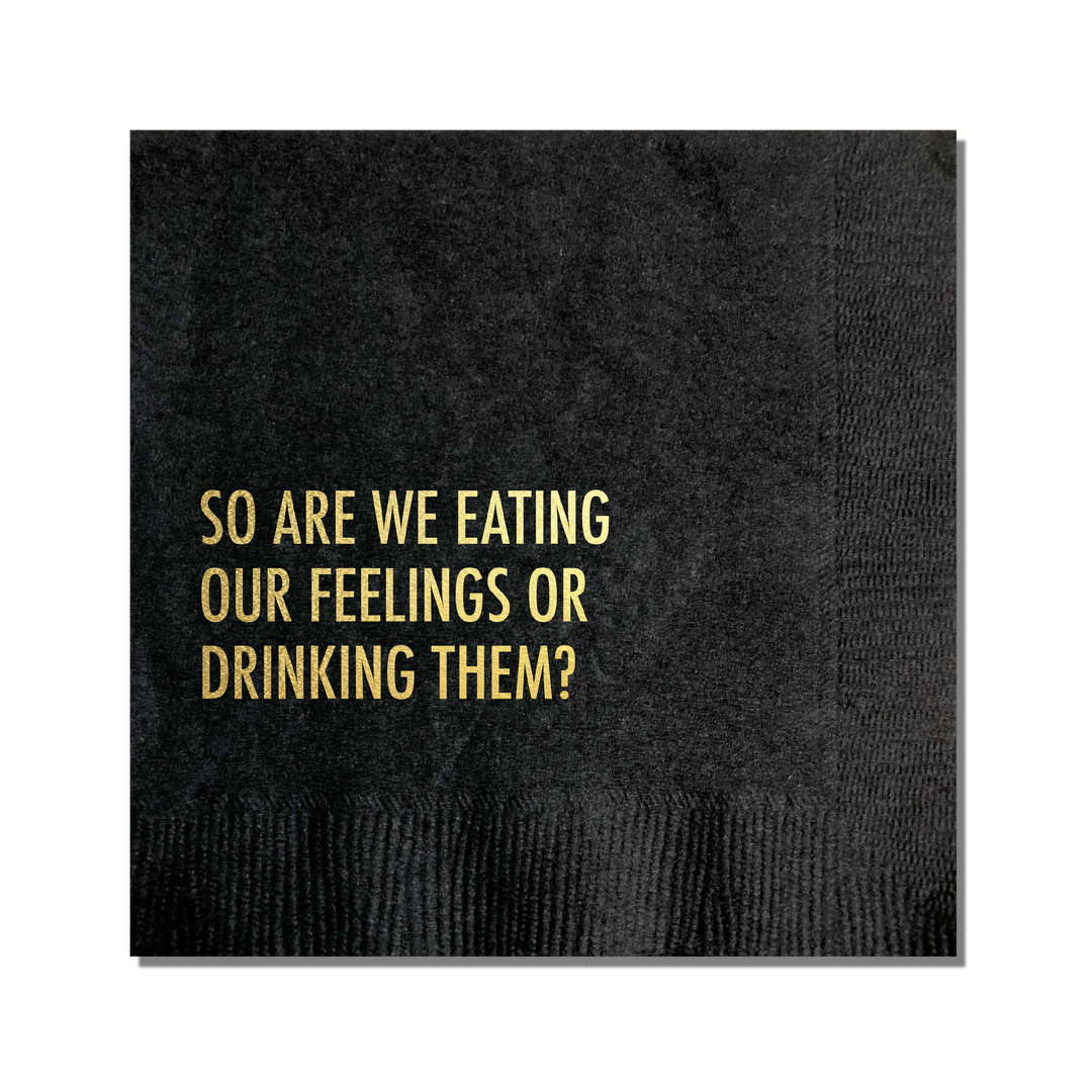 Eating Feelings Cocktail Napkins