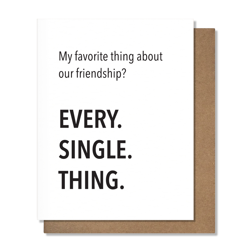 Every Single Thing Card