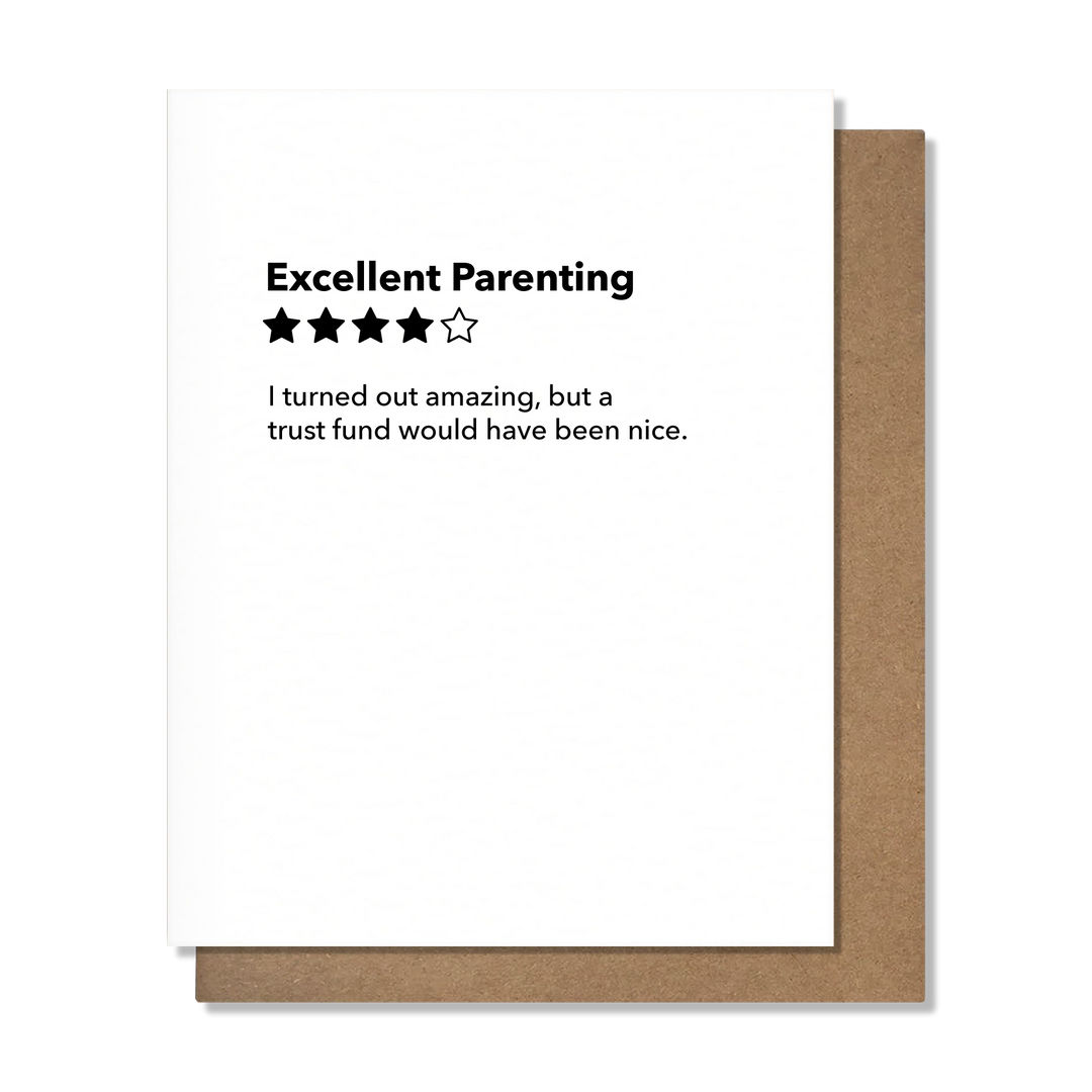 Excellent Parenting Card