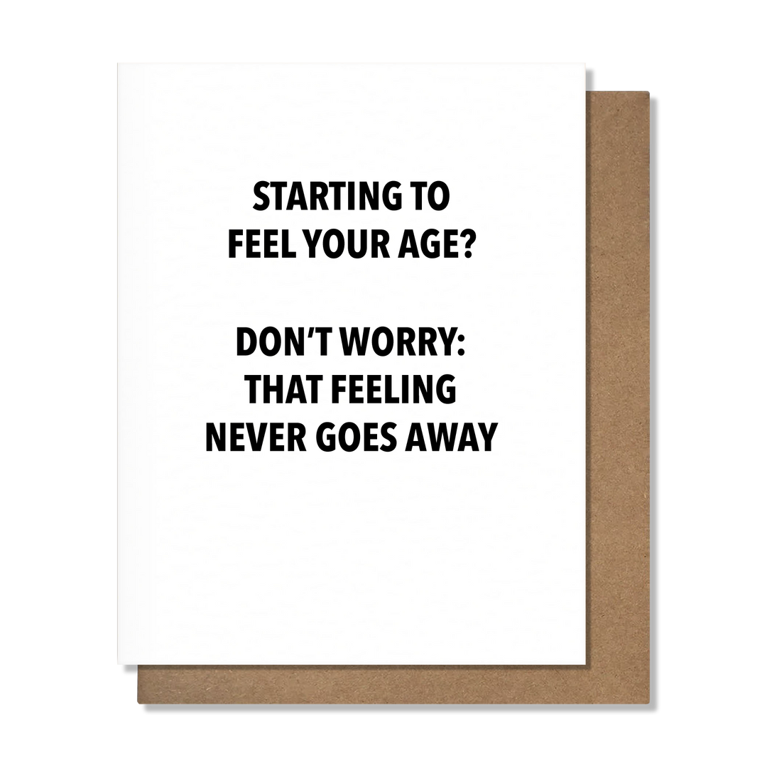 Feeling Your Age Card
