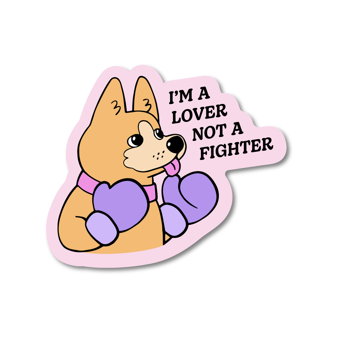 Fighter Dog Sticker