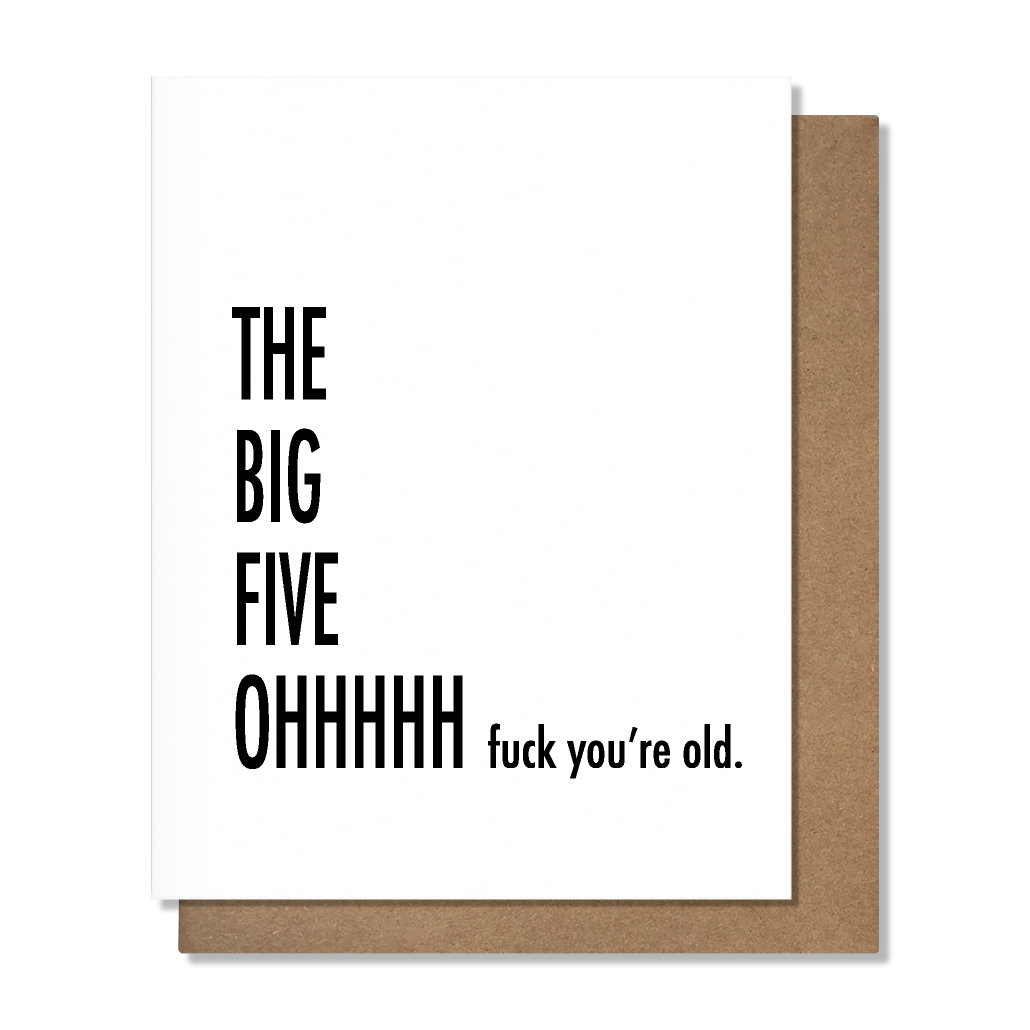 The Big 50 Birthday Card