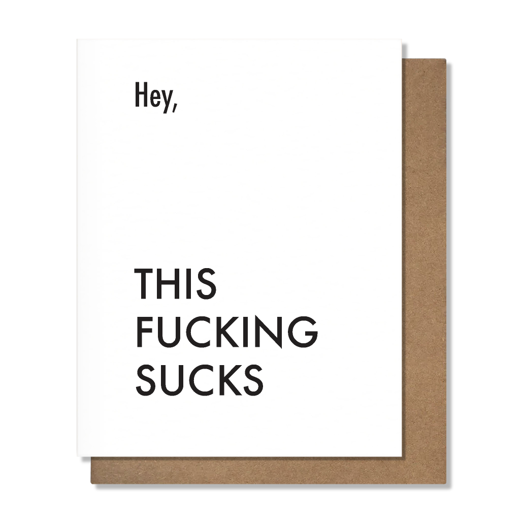 This Sucks Sympathy Card