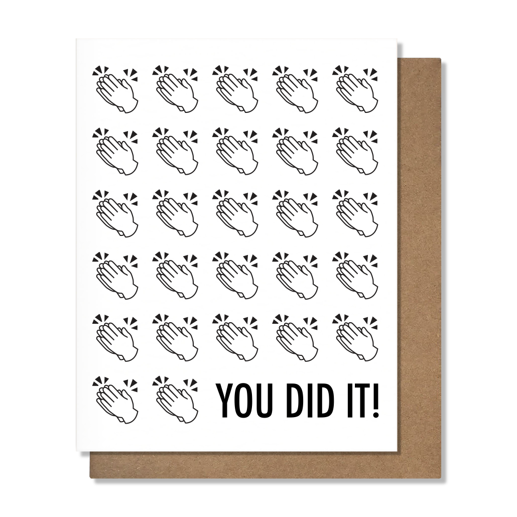 Hand Clap Congratulations Card