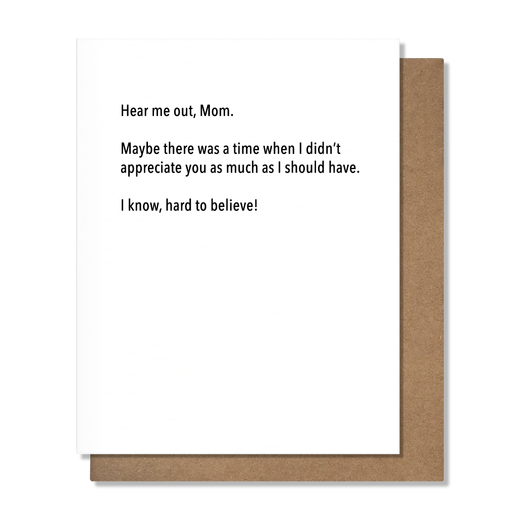 Hard To Believe Card