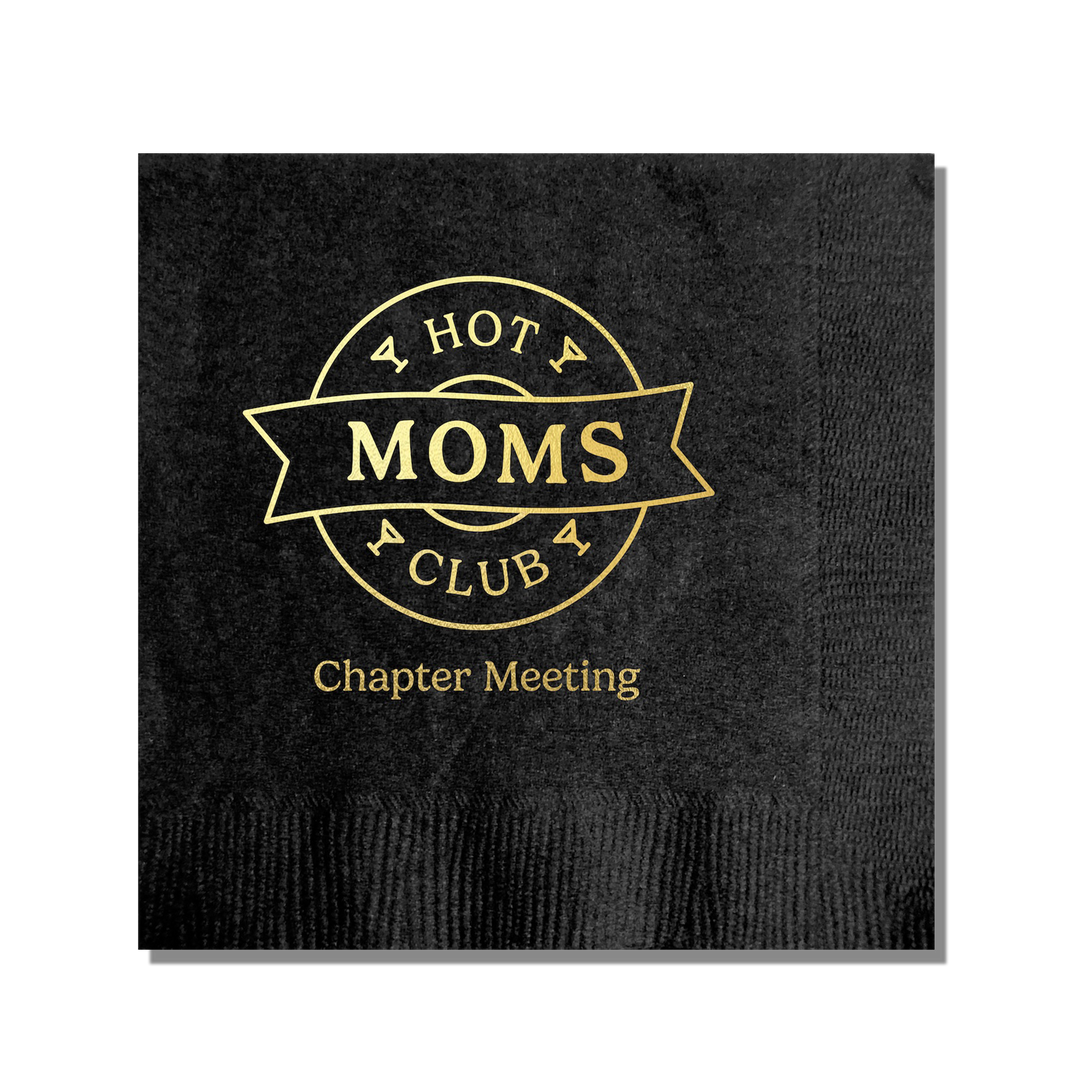 Hot Moms Club Cocktail Napkin