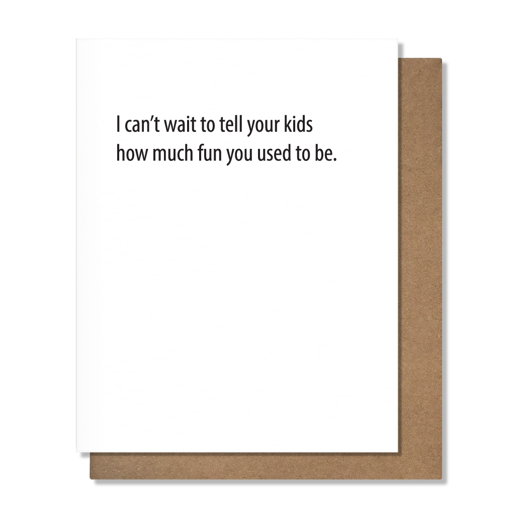 How Fun Wedding Card