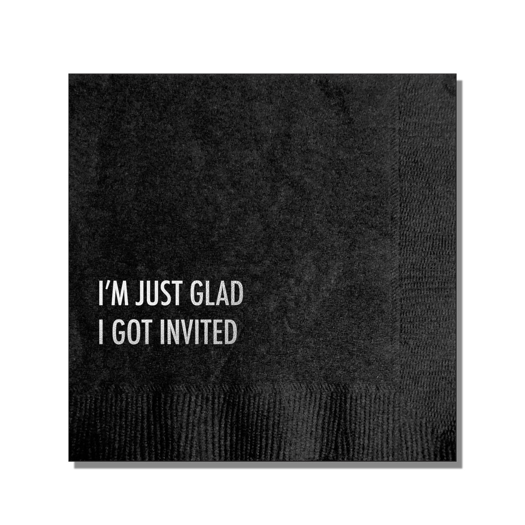 I Got Invited Cocktail Napkin