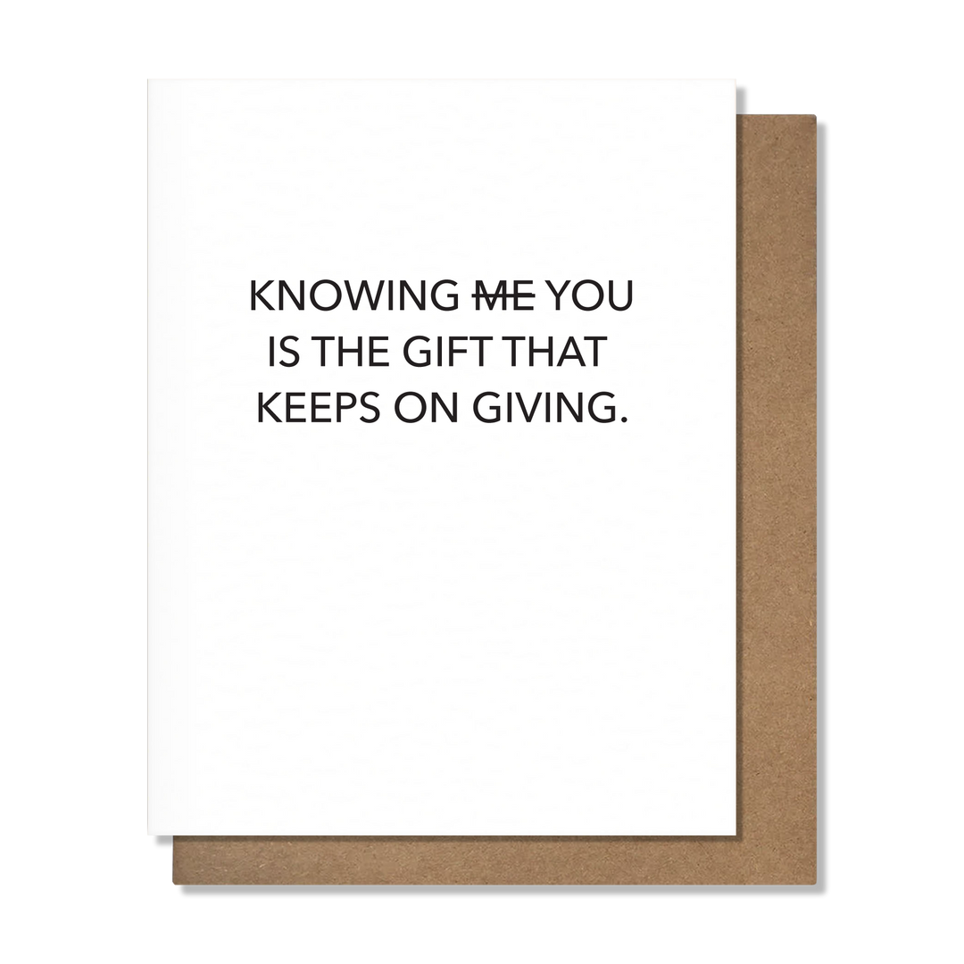 Knowing Me Card