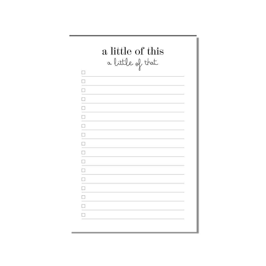 A Little Of This Notepad