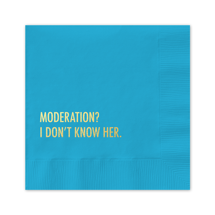Don't Moderation Cocktail Napkins