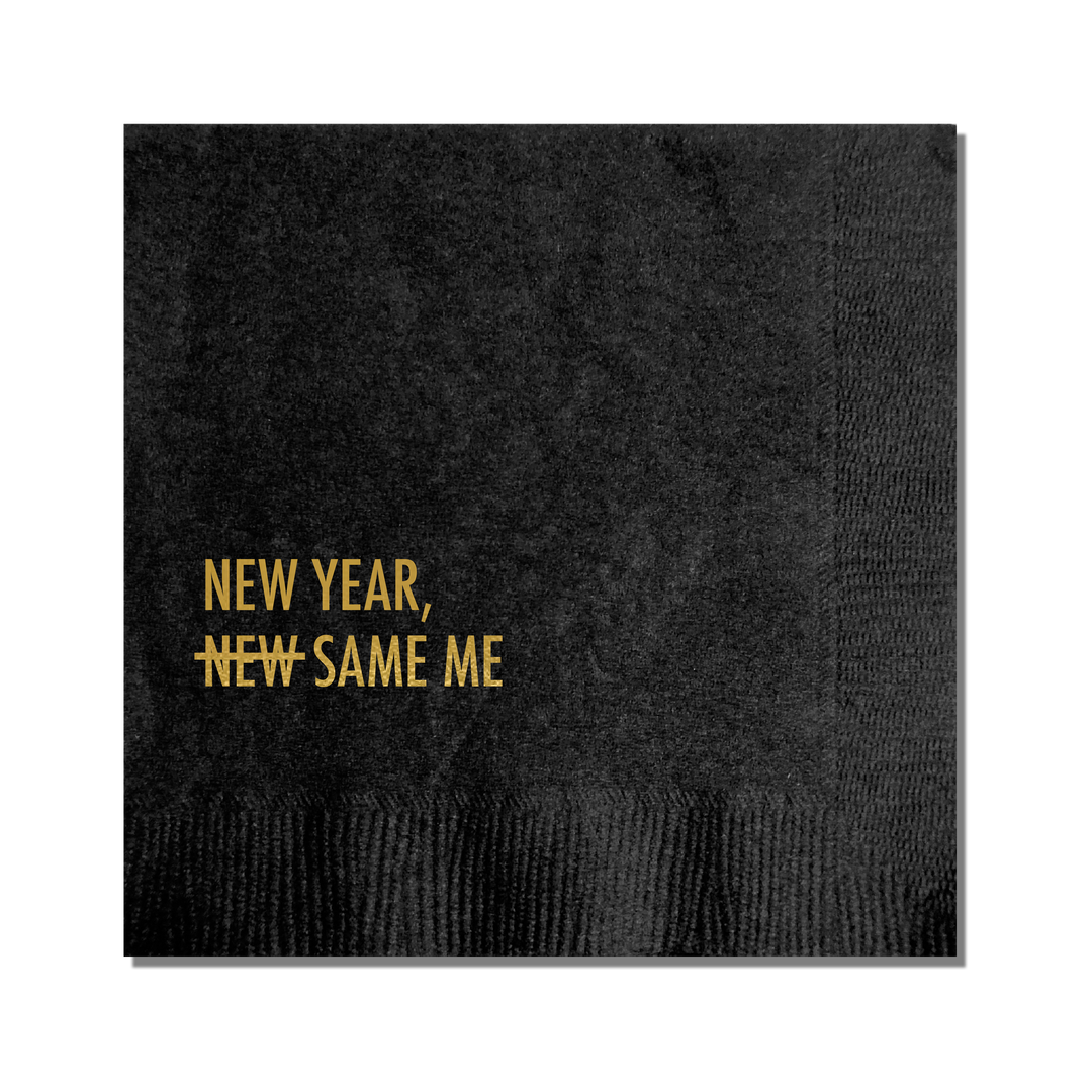 New Year Same Me Cocktail Napkins