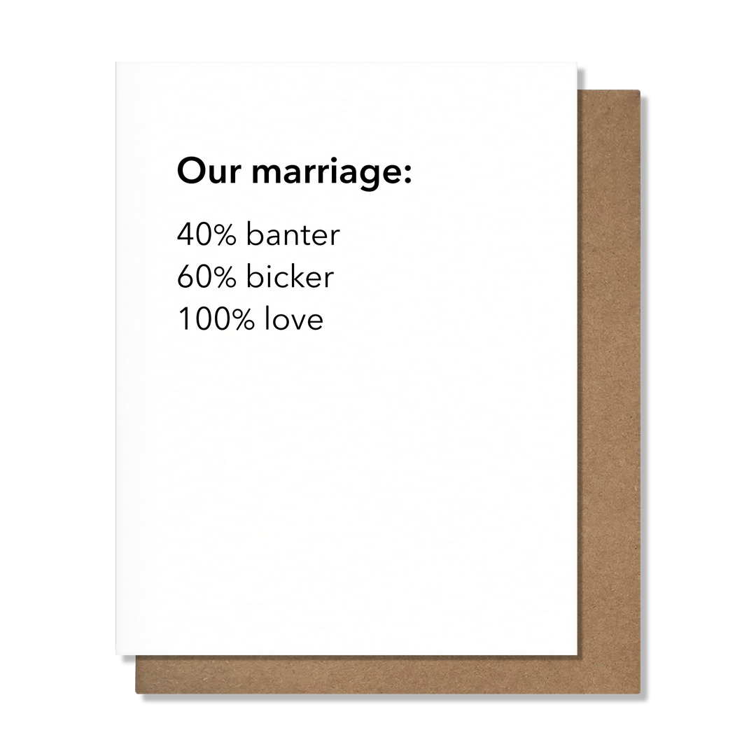 Our Marriage Card