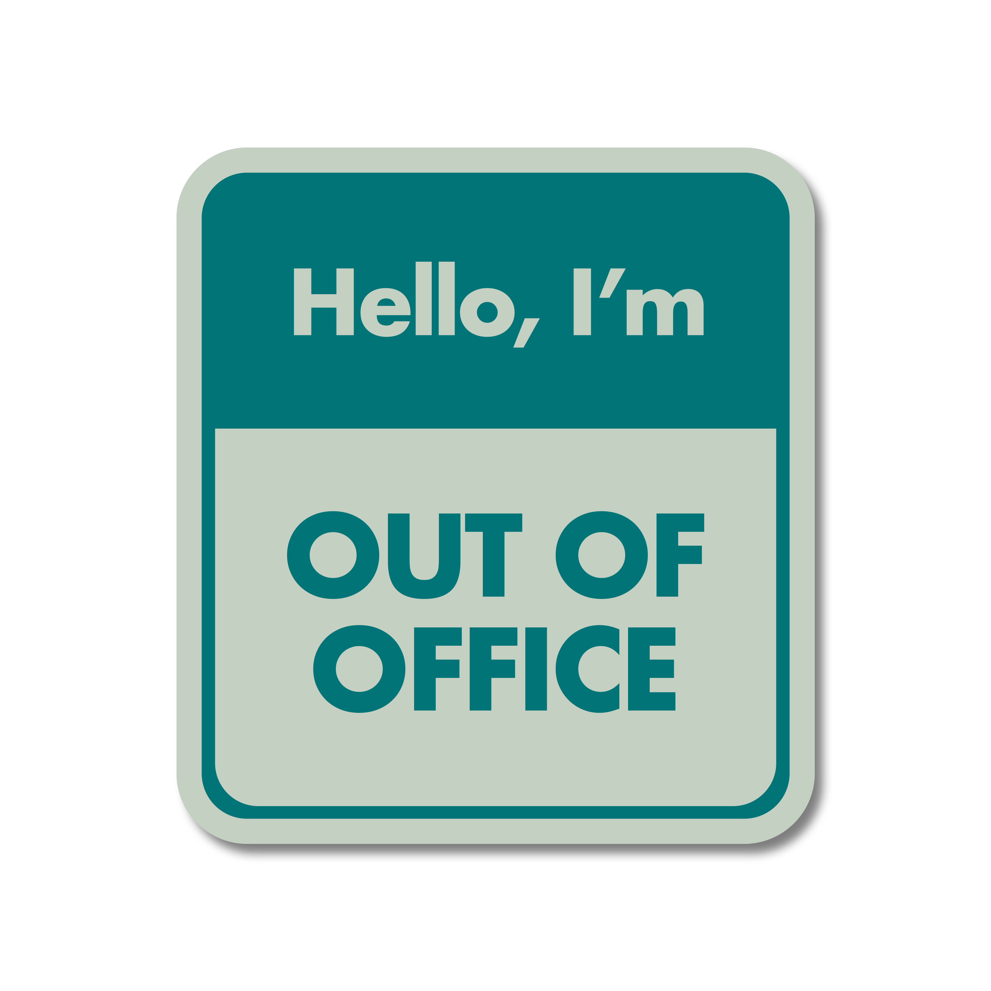 Out Of Office Sticker