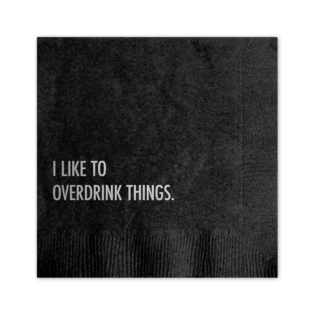 Overdrink Cocktail Napkin