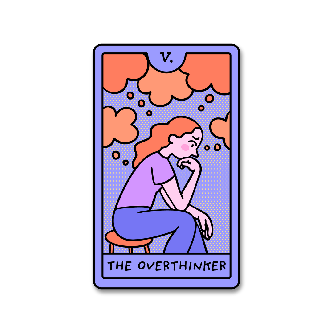 Overthinker Tarot Sticker