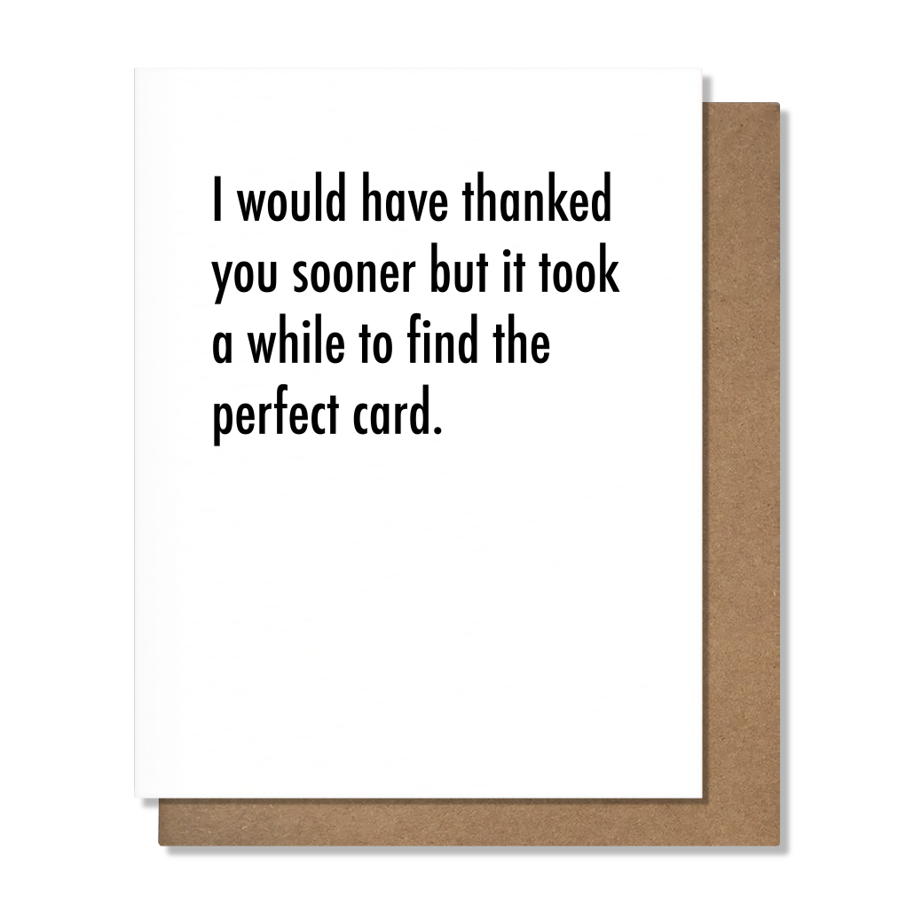 Perfect Thank You Card