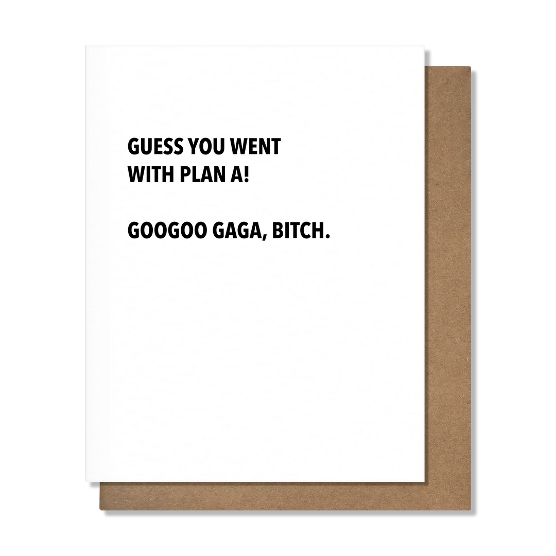 Plan A Card