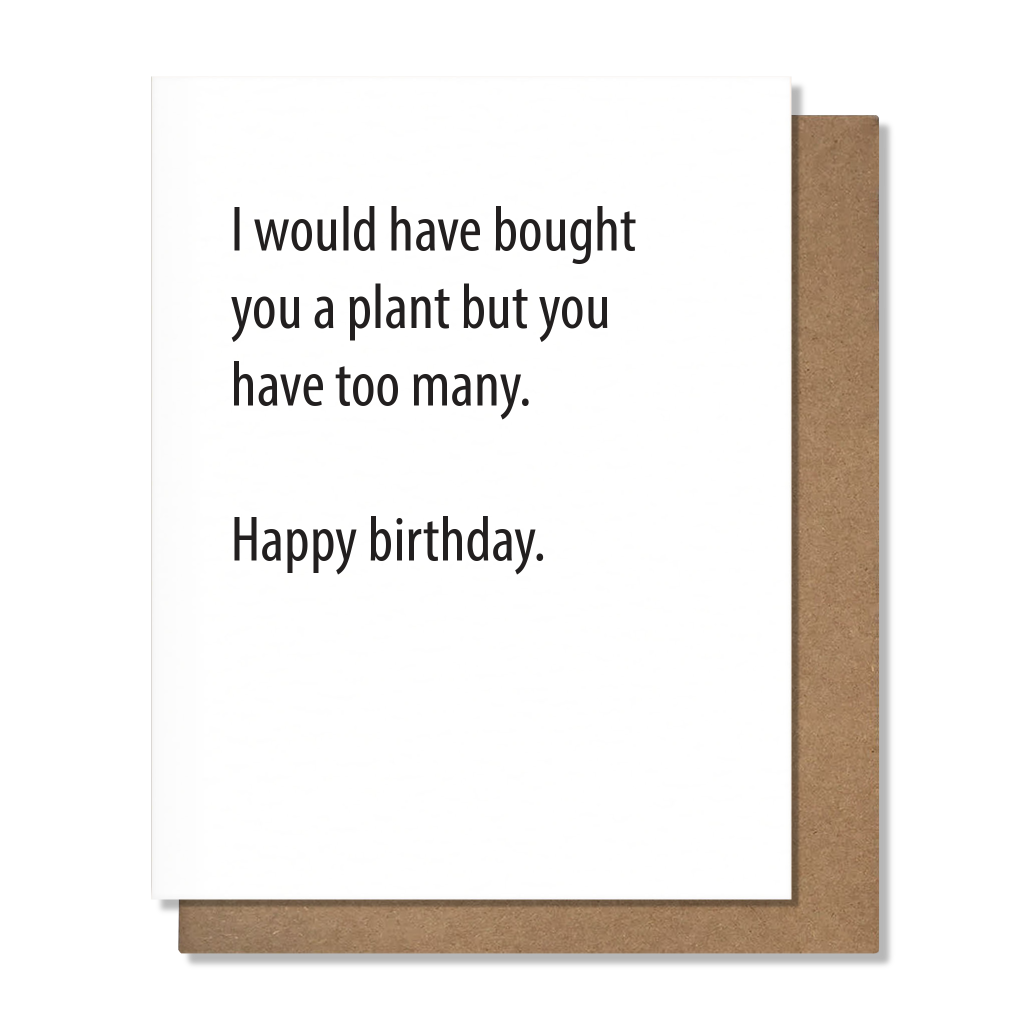 Plant Birthday Card