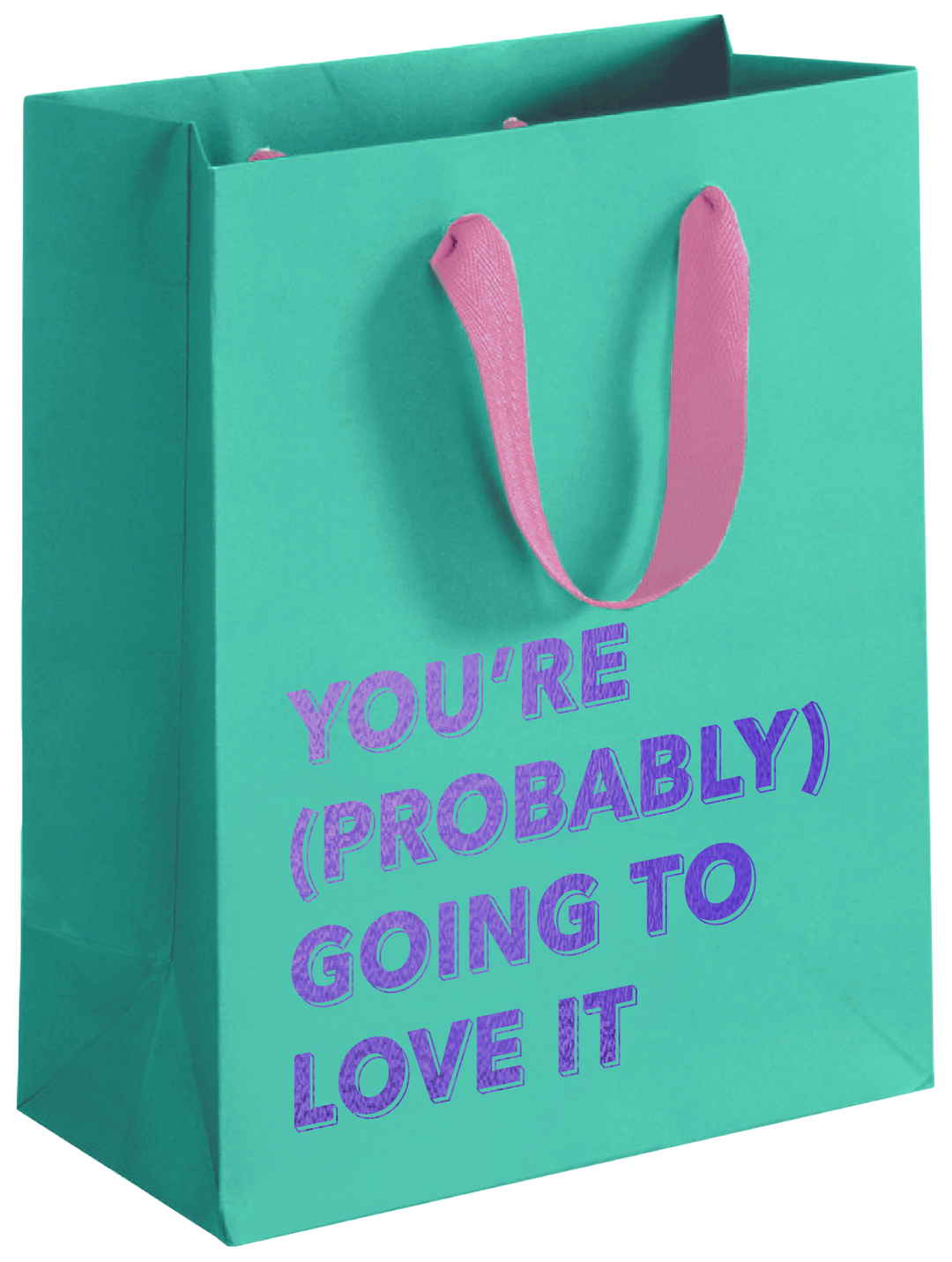 Probably Love Gift Bag (Aqua)