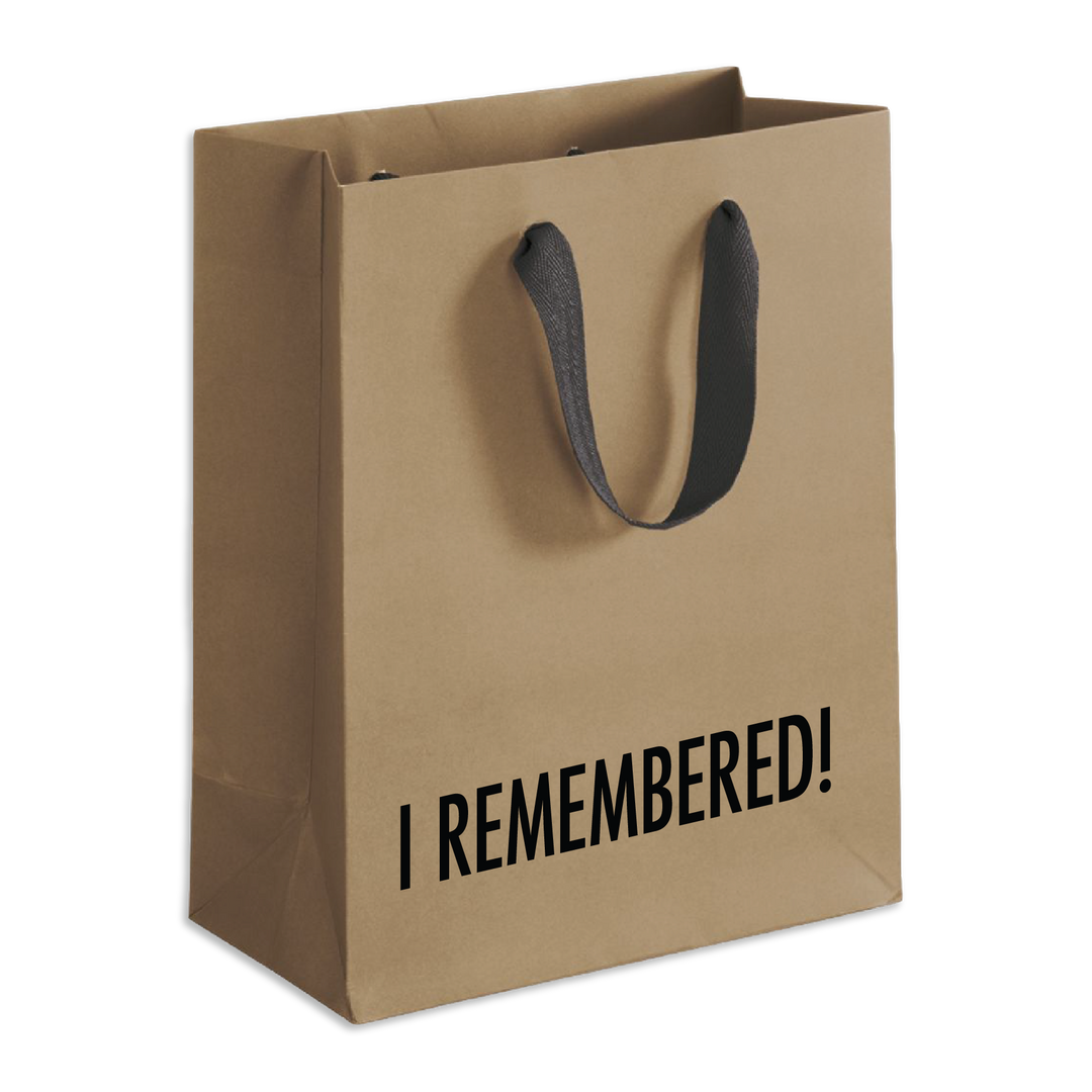 I Remembered Gift Bag
