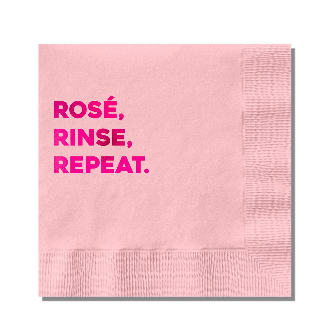 Rosé Cocktail Napkin