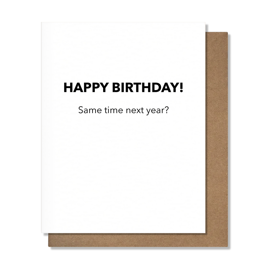 Same Time Bday Card