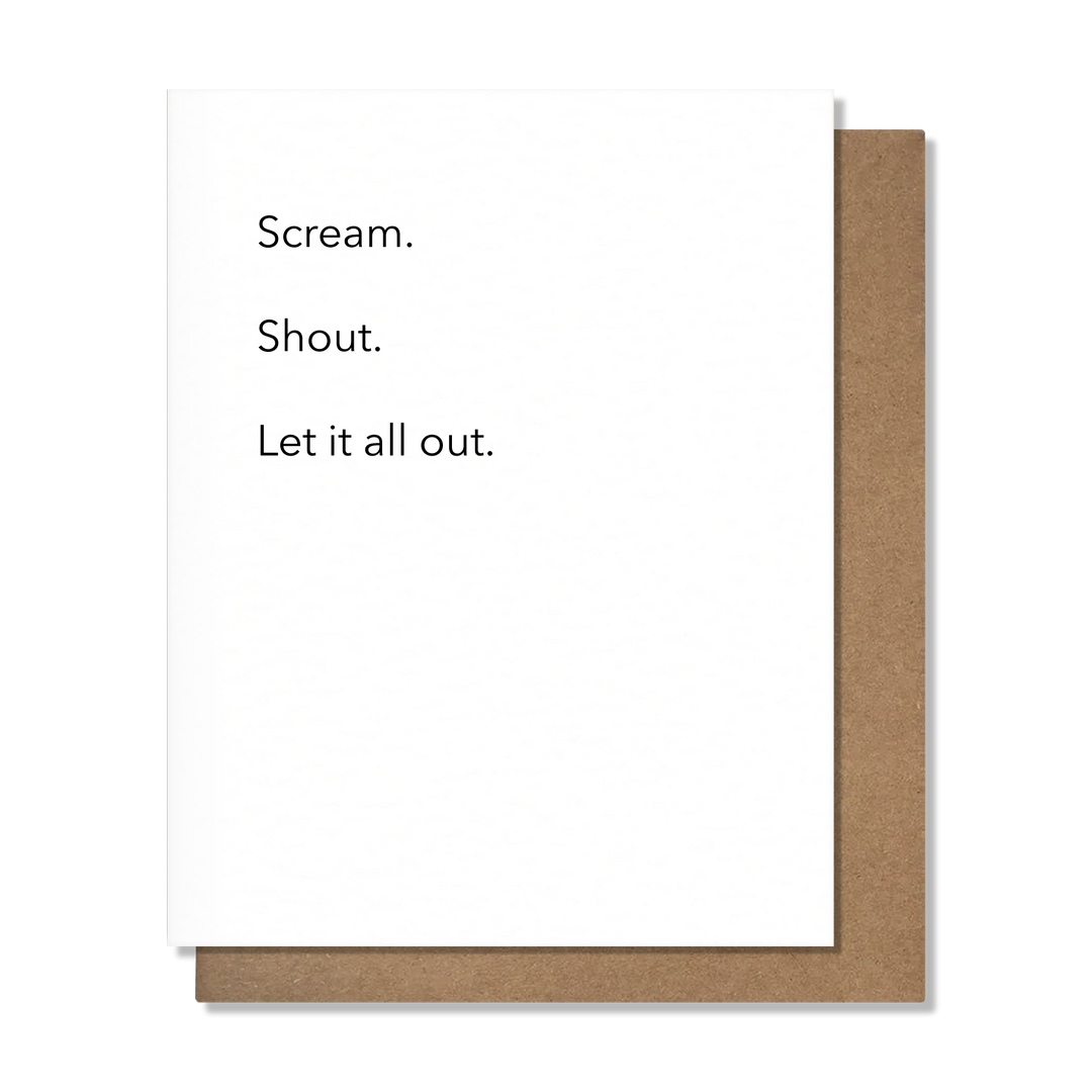 Scream & Shout Card