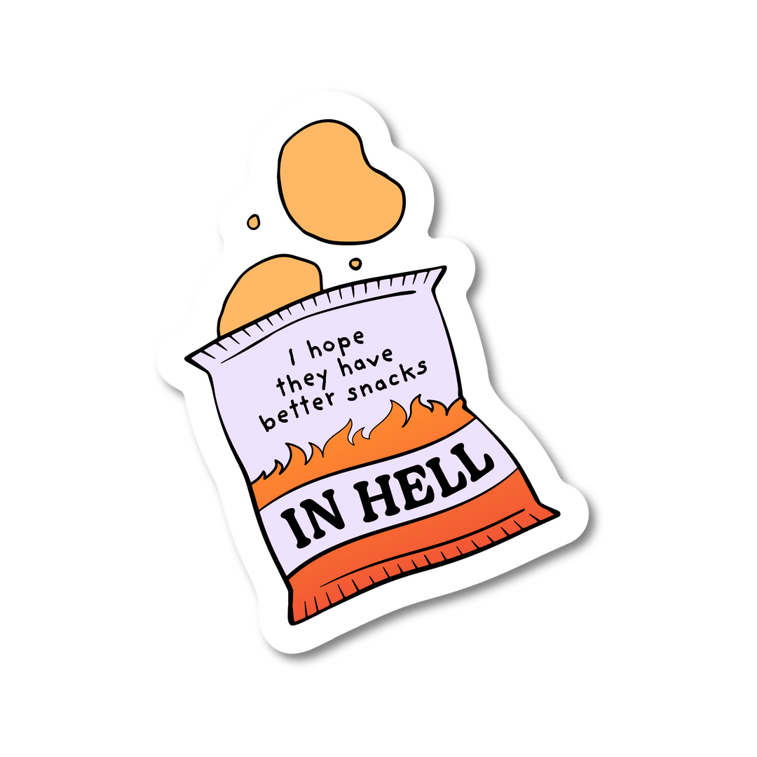 Snacks In Hell Sticker