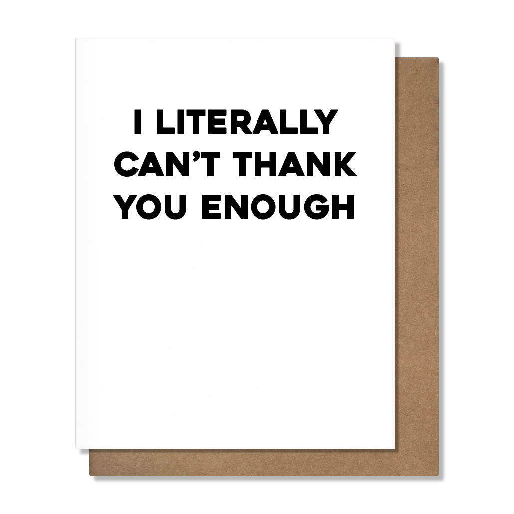 Can't Thank You Enough Card