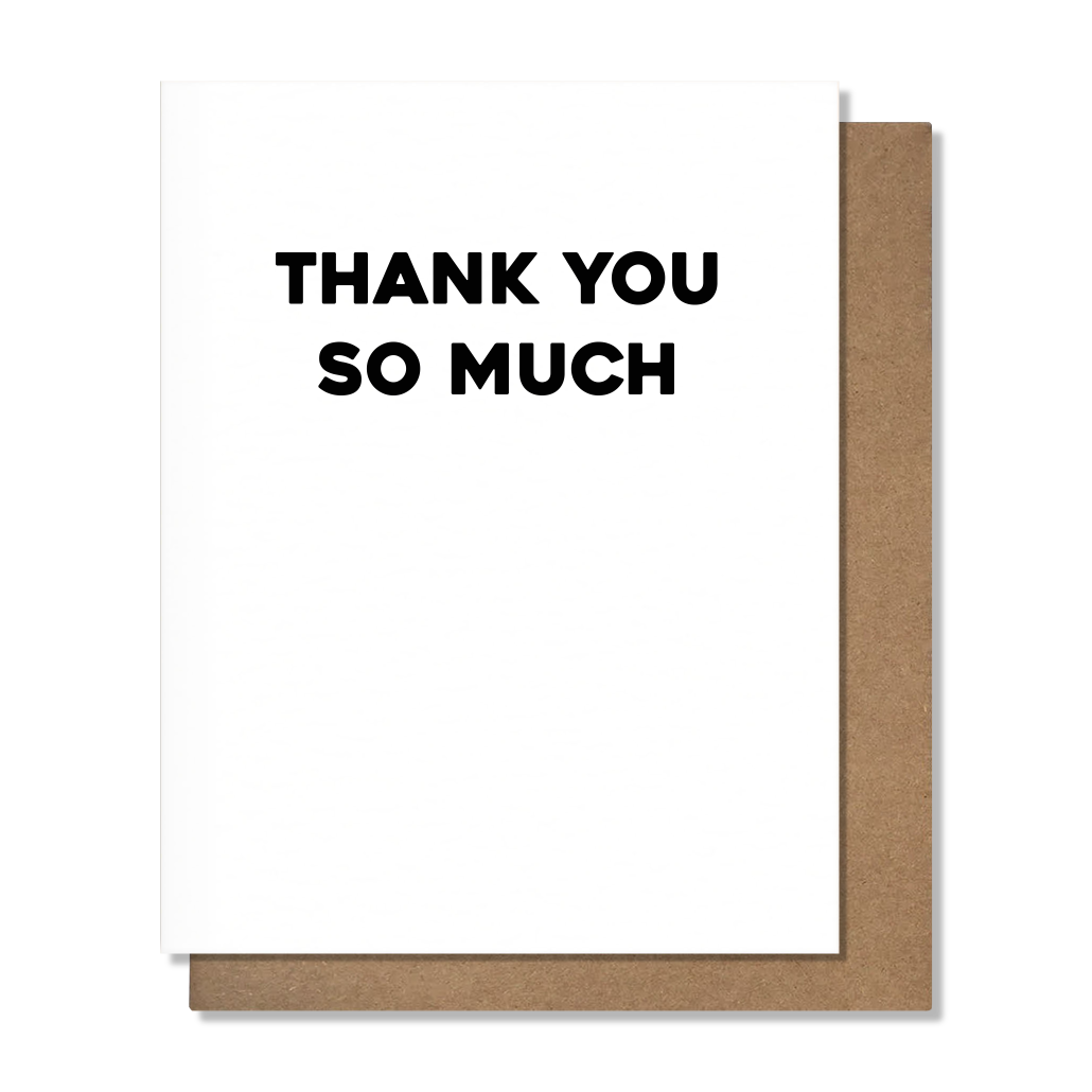 Thank You So Much Card