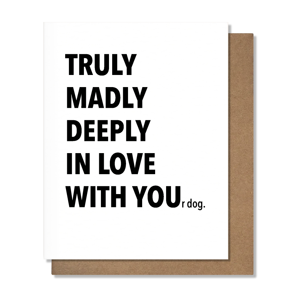 Truly Dog Love Card