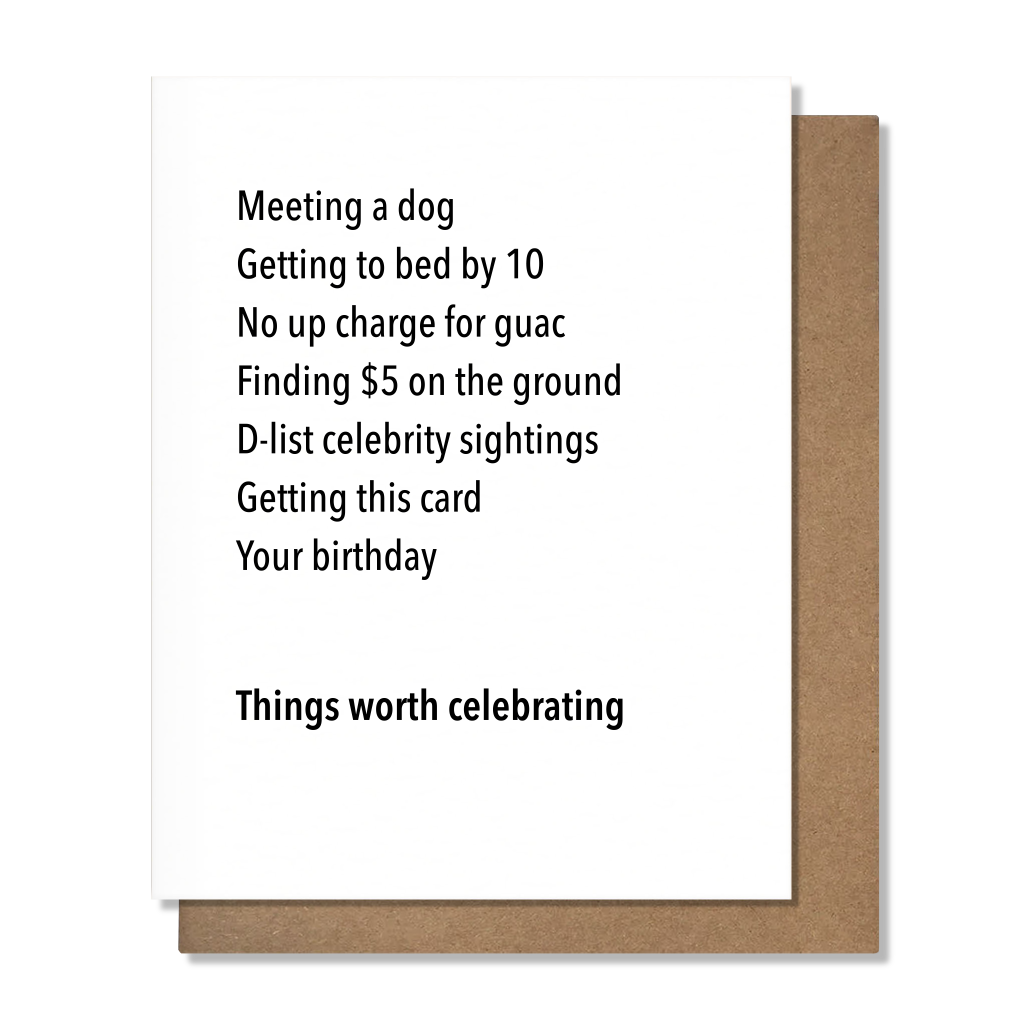 Worth Celebrating Birthday Card