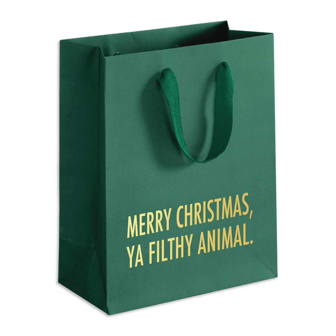 Filthy Animal Christmas Gift Bag (Green)