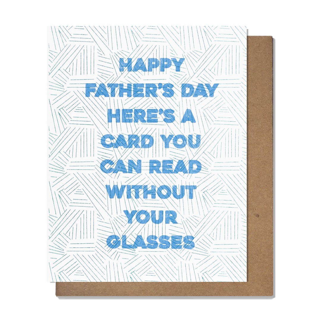 Dad Glasses Card, Greeting Card, Dad