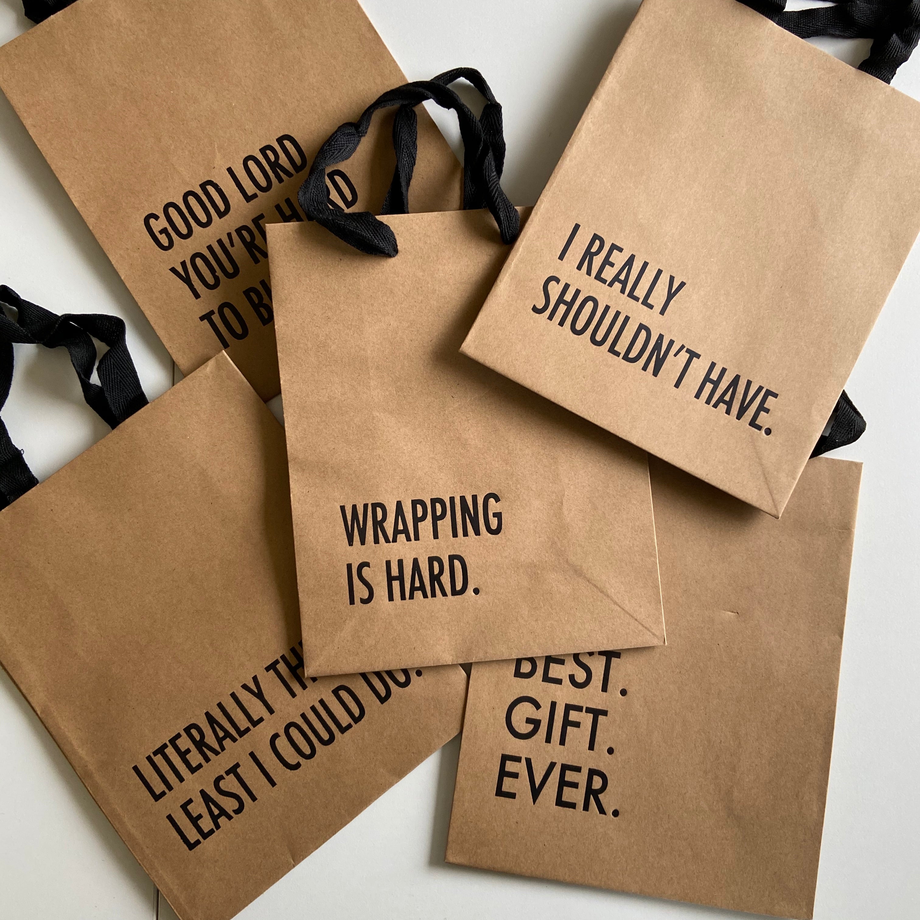 Wrapping is Hard Gift Bag