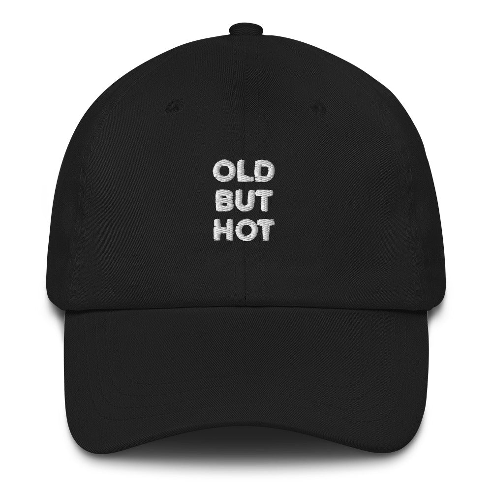 Old But Hot Unisex Dad Hat (Black), Apparel, , , , ,