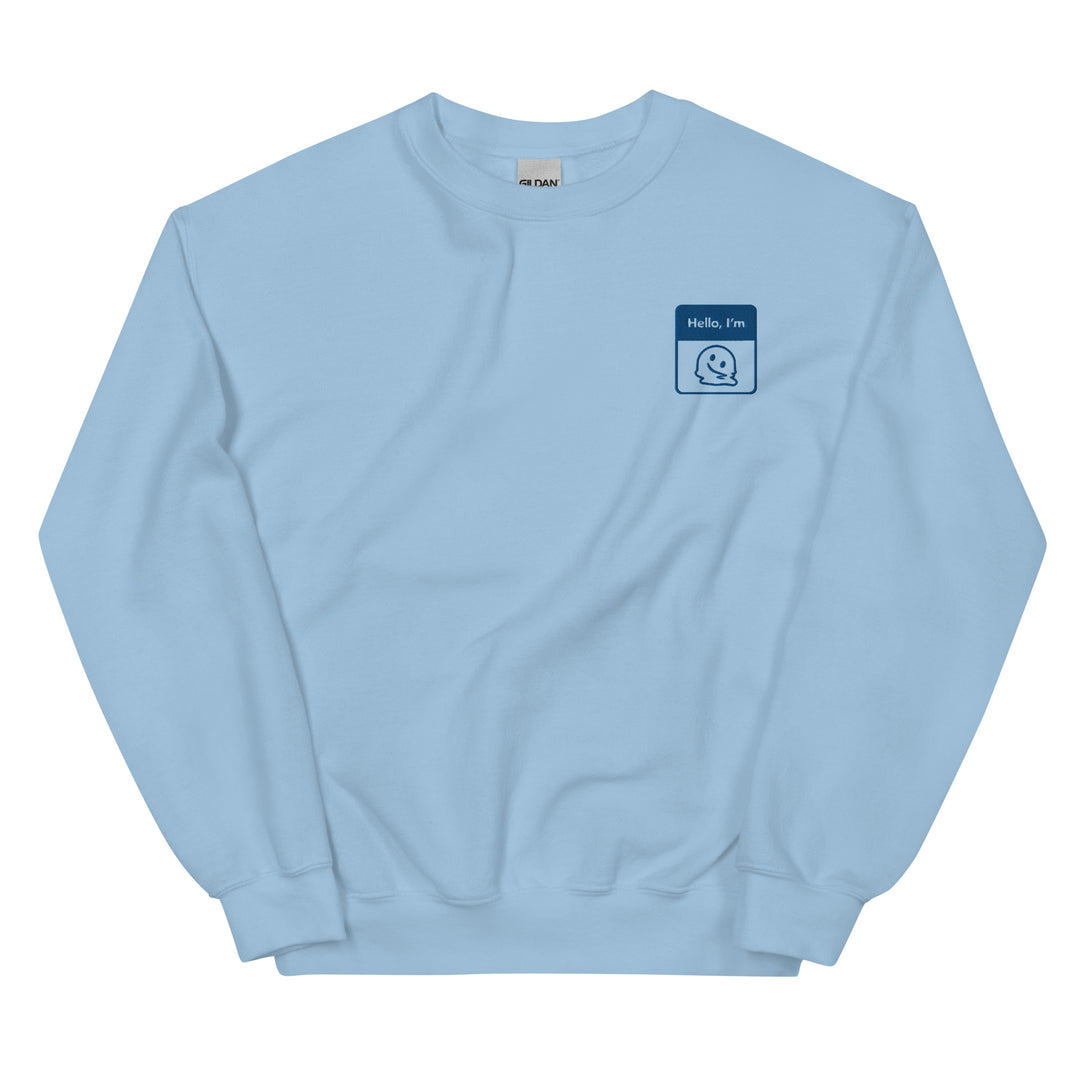 Melting Face (Blue) Unisex Sweatshirt, Apparel, , Fresh Hoods, , ,