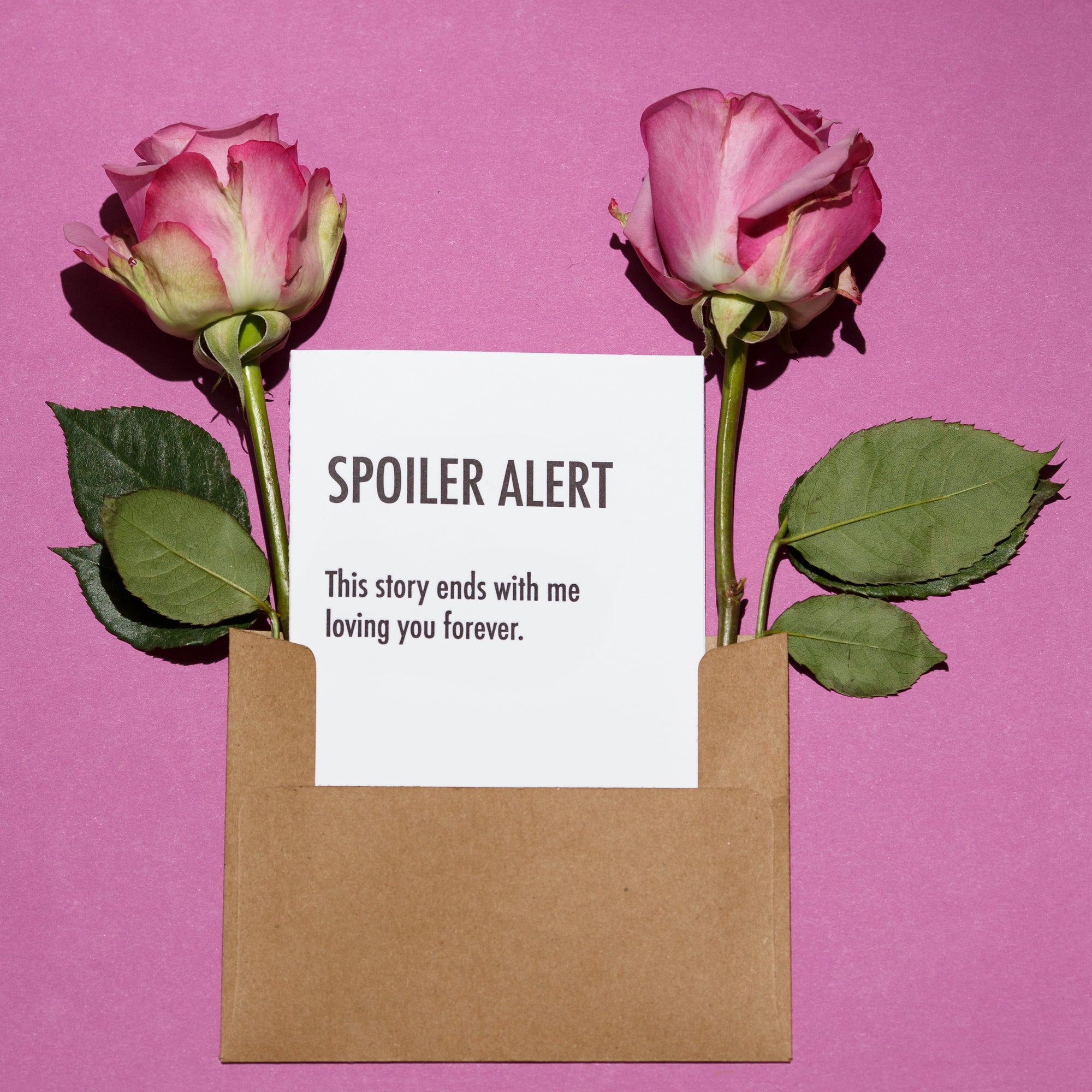 Spoiler Alert Love Story Card