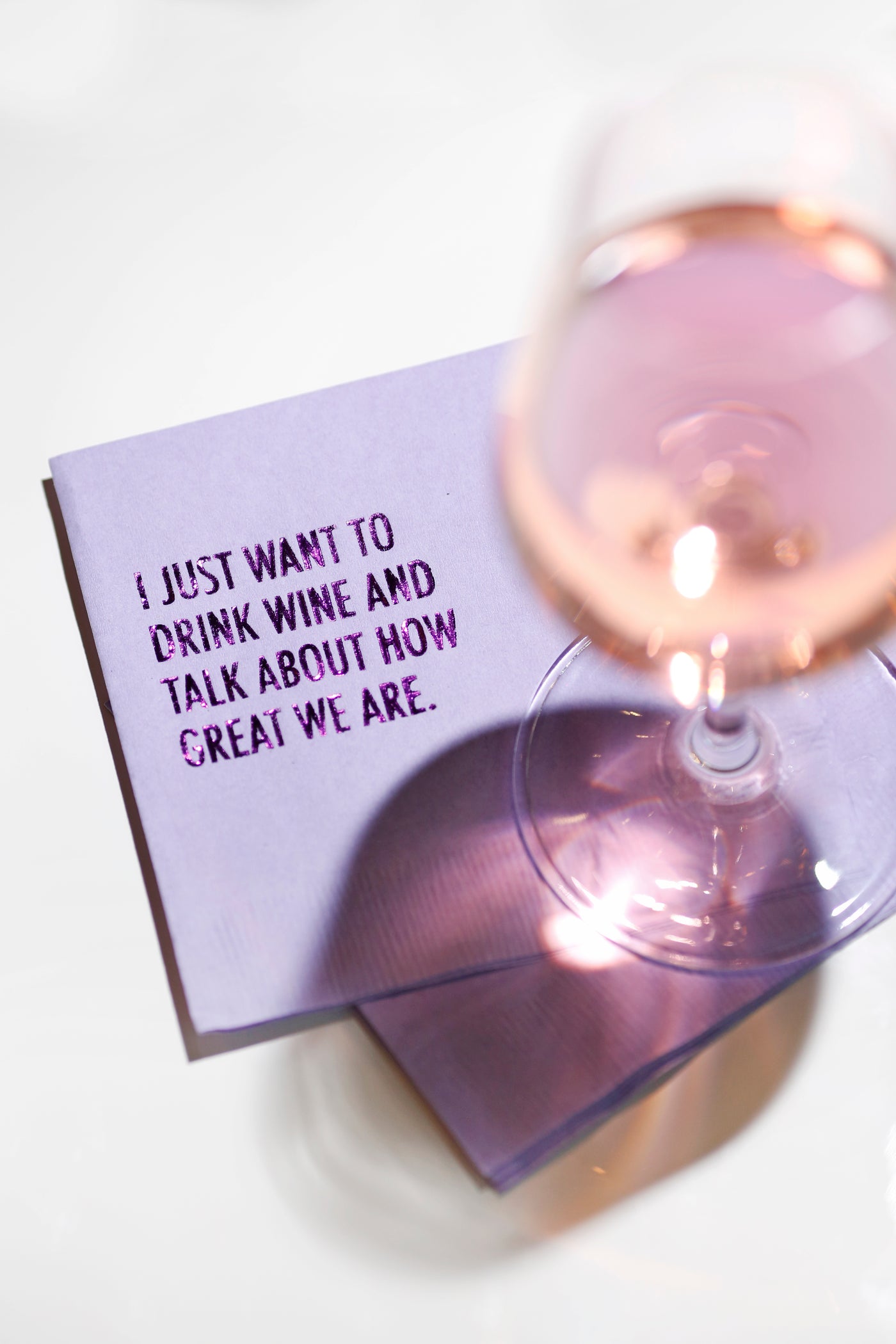 Wine & Great Cocktail Napkin
